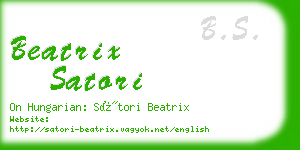 beatrix satori business card
